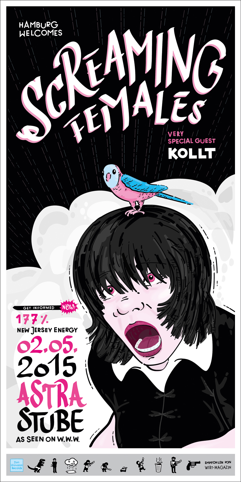 screaming Females Hamburg Astra Stube